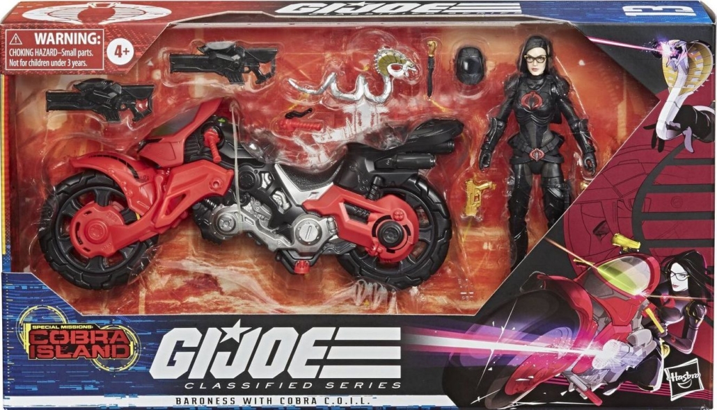 baroness with motorcycle